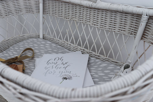 Oh how we wished for you- Silver (Original print)